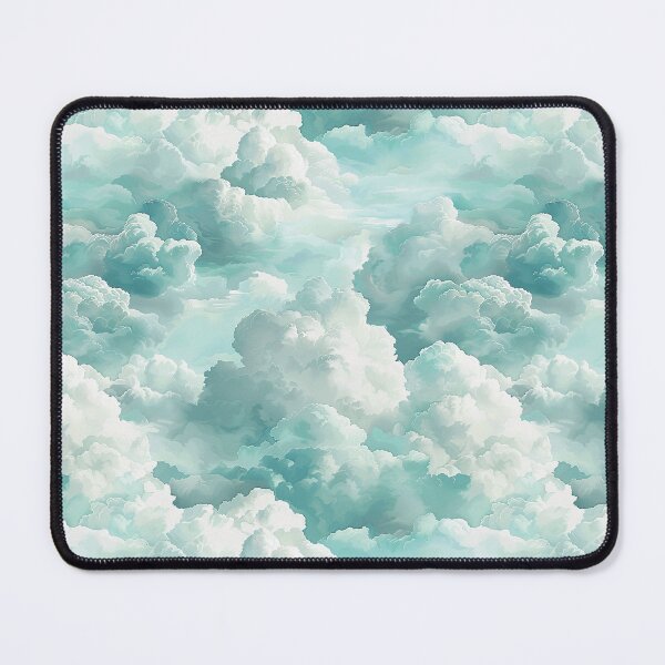 Item preview, Cyan Clouds, Seamless Pattern designed and sold by patternicco.