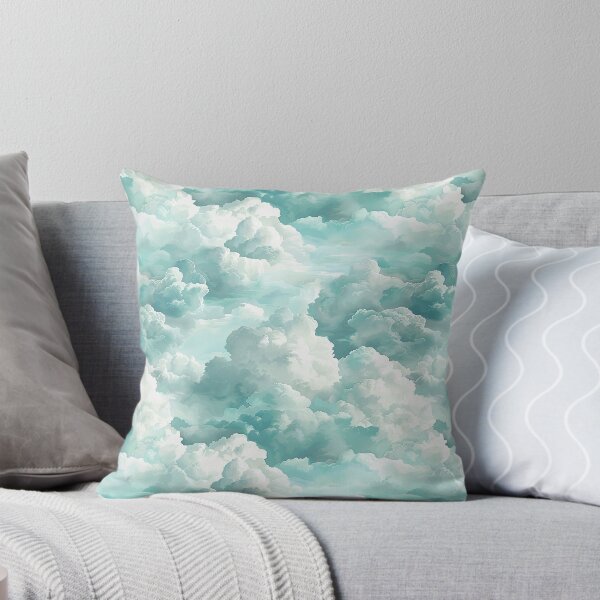 Item preview, Cyan Clouds, Seamless Pattern designed and sold by patternicco.