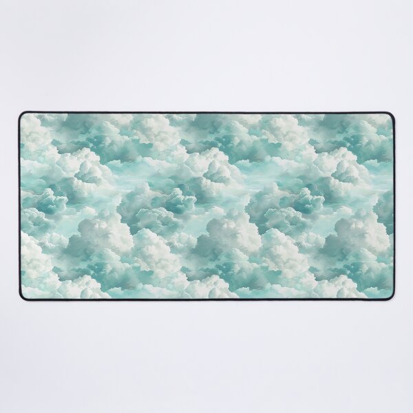Item preview, Cyan Clouds, Seamless Pattern designed and sold by patternicco.