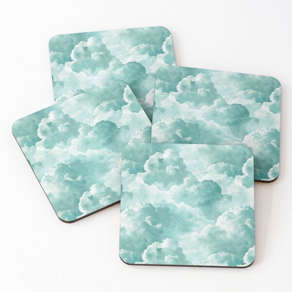 Item preview, Cyan Clouds, Seamless Pattern designed and sold by patternicco.