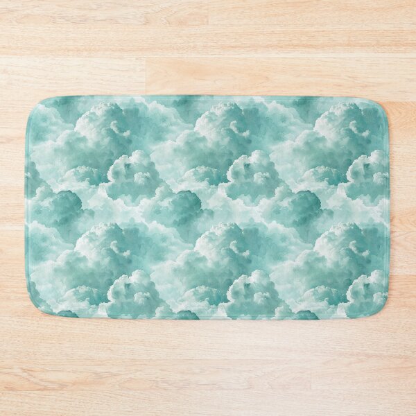 Item preview, Cyan Clouds, Seamless Pattern designed and sold by patternicco.