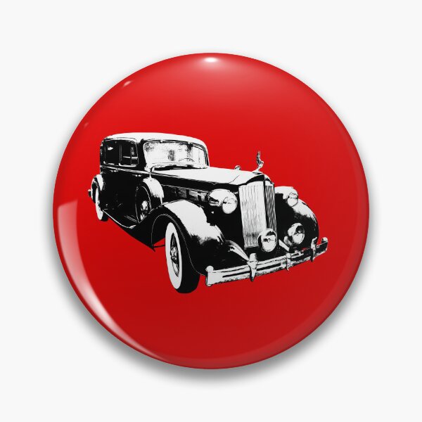 Item preview, Packard Eight 1930s American classic car block black/white designed and sold by soitwouldseem.