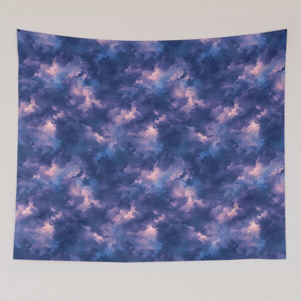 Item preview, Violet Stormy Clouds, Seamless Pattern designed and sold by patternicco.