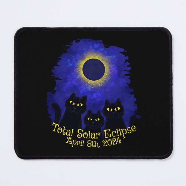 Item preview, Cat Total Solar Eclipse 2024 designed and sold by SeledineArt.