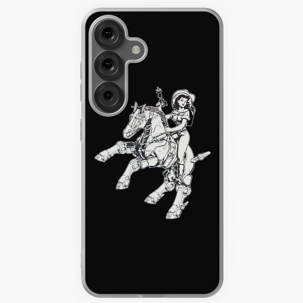 Aperçu de l'œuvre Space Cowgirl chevauche en solo (B + W) créée et vendue par Rissy81.