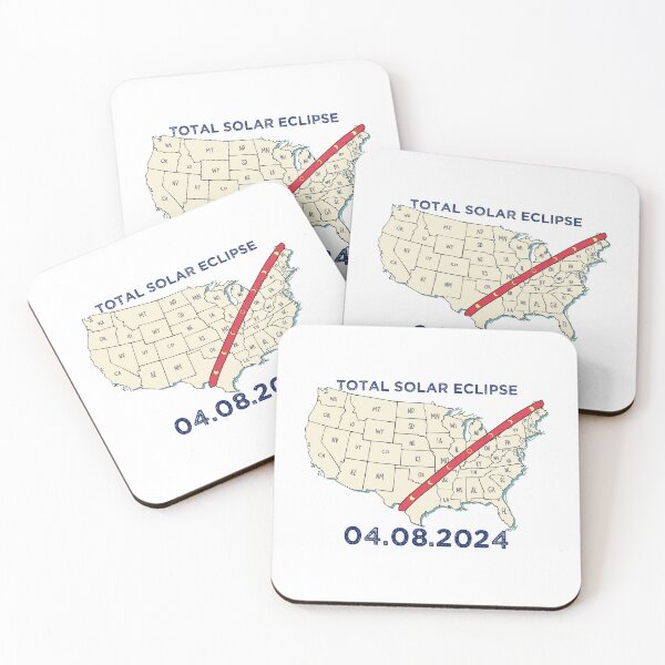 Item preview, Simple Total Solar Eclipse Path USA 08.04.2024 Eclipse Souvenir designed and sold by ArtByKatti.