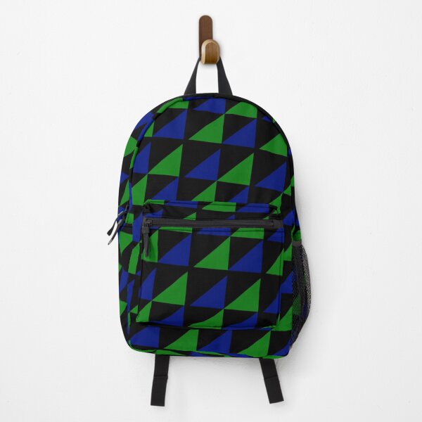 Item preview, Blue & Green Triangle Infinite Pyramid Supreme Templates Black designed and sold by Alchemy-A-La-G.