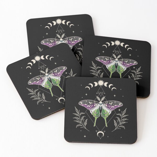 Item preview, Aroace Luna Moth LGBT Asexual Aromantic Pride Flag designed and sold by Clara Hollins.