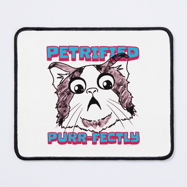 Item preview, Petrified Purr-fectly Funny Scared Cat designed and sold by LyricsWear.