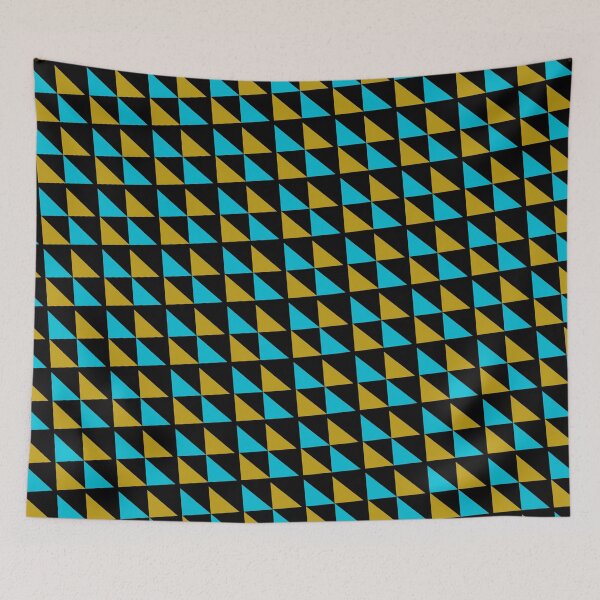 Item preview, Blue & Brown Triangle Infinite Pyramid Supreme Templates Black designed and sold by Alchemy-A-La-G.