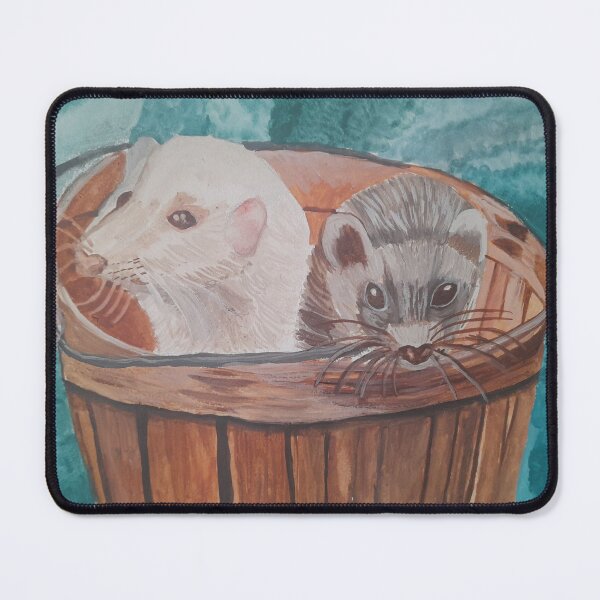 Item preview, Ferrets in a Bucket designed and sold by TanyaSealeyArt.