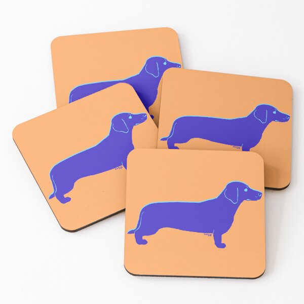 Item preview, Blue Dachschund Silhouette designed and sold by Shaza Creative.