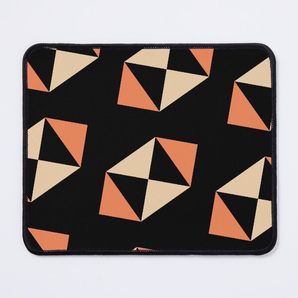 Item preview, Orange & Yellow Triangle Polygon Symbols Supreme Templates Black designed and sold by Alchemy-A-La-G.