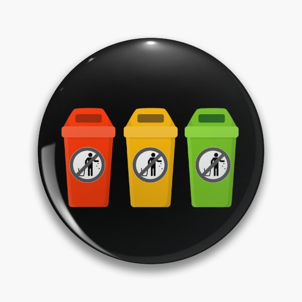 Item preview, Garbage bin cartoon  designed and sold by VibeStyleShop.