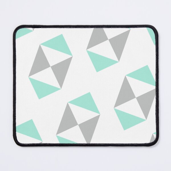 Item preview, Green & Grey Triangle Polygon Symbols Supreme Templates Black designed and sold by Alchemy-A-La-G.