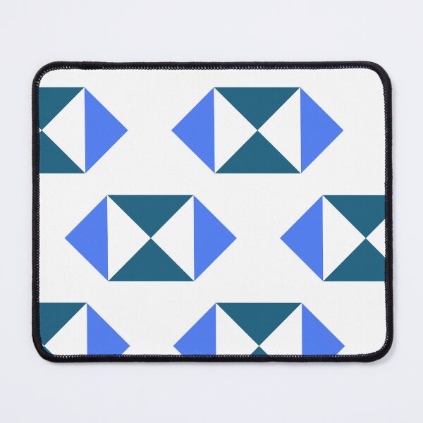 Item preview, Blue-Green & Blue Triangle Polygon Symbols Supreme Templates White designed and sold by Alchemy-A-La-G.
