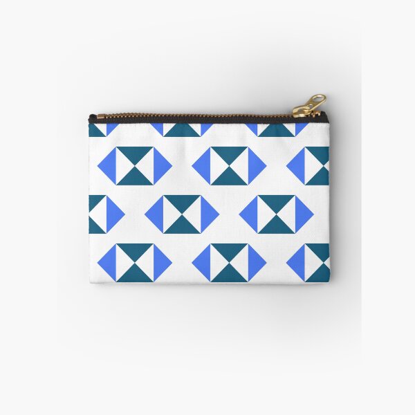 Item preview, Blue-Green & Blue Triangle Polygon Symbols Supreme Templates White designed and sold by Alchemy-A-La-G.
