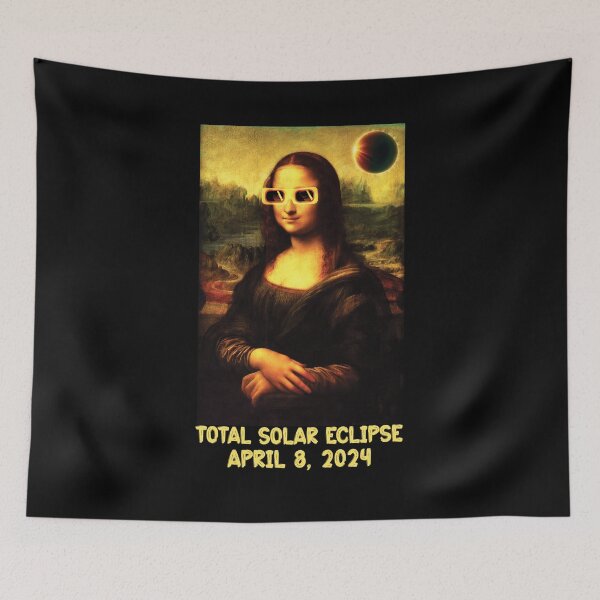Item preview, Total Solar Eclipse April 8 2024 Mona Lisa Art Teacher designed and sold by stylesip.
