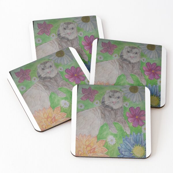Item preview, Summer ferret designed and sold by TanyaSealeyArt.