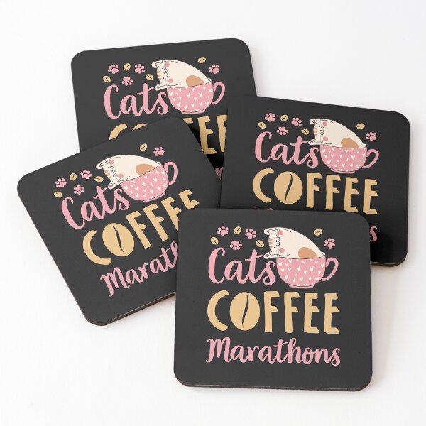 Item preview, Cats Coffee Marathons Marathon Runner designed and sold by jaygo.