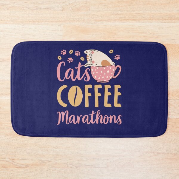 Item preview, Cats Coffee Marathons Marathon Runner designed and sold by jaygo.