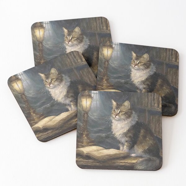 Item preview, Librarian Cat - Dark Academia designed and sold by EdCreates.
