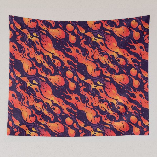 Item preview, Lava Sea, Liquid, Seamless Pattern designed and sold by patternicco.