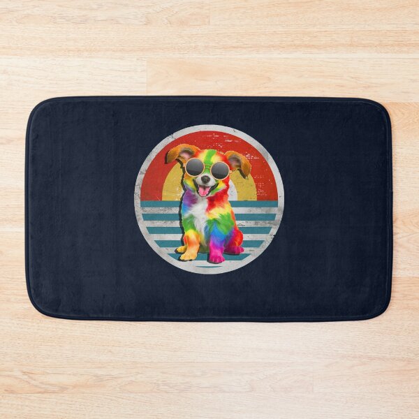 Item preview, Retro Vintage Aesthetic Hippie Style Dog designed and sold by Cute & Sassy Custom Gifting Boutiques.