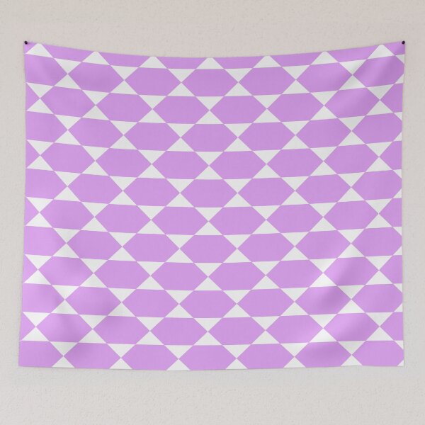 Aperçu de l'œuvre Modèles suprêmes d'illusion de Merkaba d'hexagone de triangle violet et blanc créée et vendue par Alchemy-A-La-G.