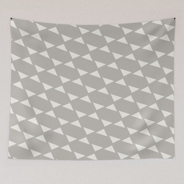 Aperçu de l'œuvre Modèles suprêmes d'illusion de Merkaba d'hexagone de triangle gris et blanc créée et vendue par Alchemy-A-La-G.