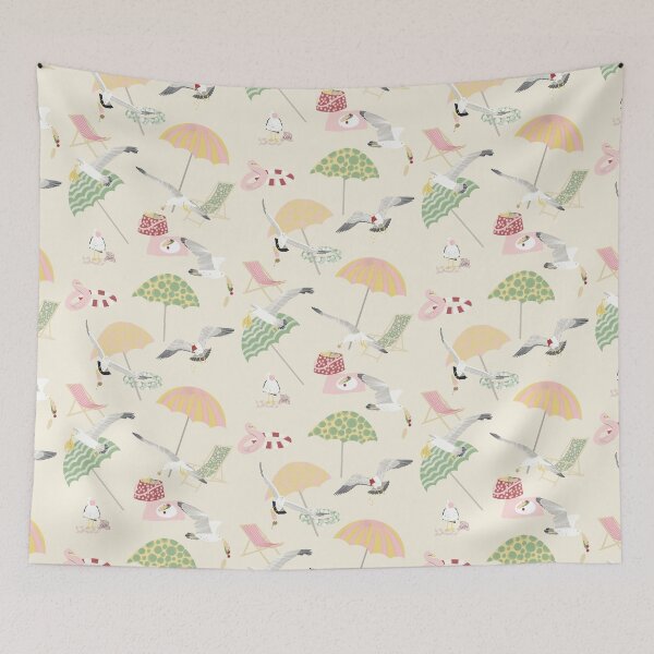 Item preview, Seagulls Stealing Food on the Beach designed and sold by Amy Hadden.