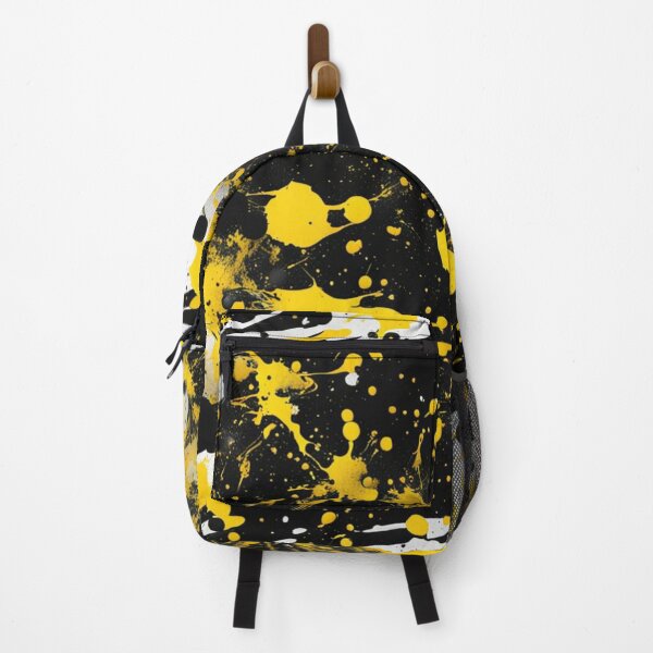 Item preview, Abstract Black and Yellow Paint Splatter  designed and sold by calibrit.