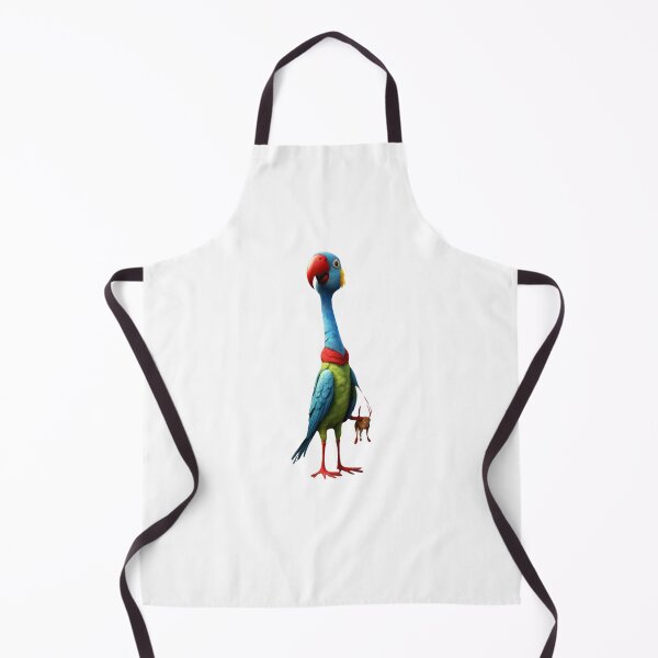 Aperçu de l'œuvre Perroquet de dessin animé à long cou avec sac à main créée et vendue par Coolparrotgirl.