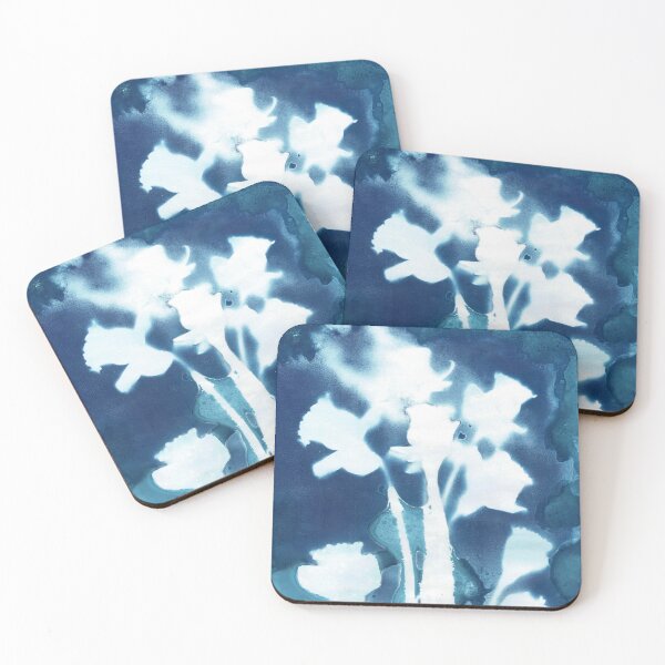 Item preview, Wet Cyanotype Daffodils designed and sold by LymphomaLass.