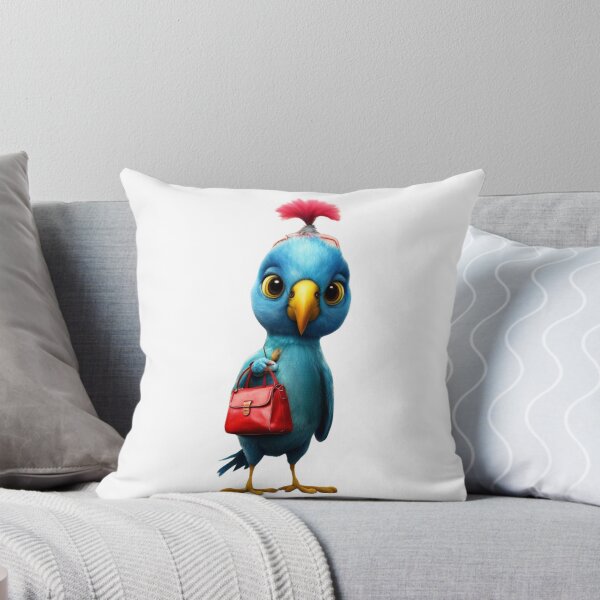 Item preview, Cartoon parrot with handbag and red hair designed and sold by Coolparrotgirl.