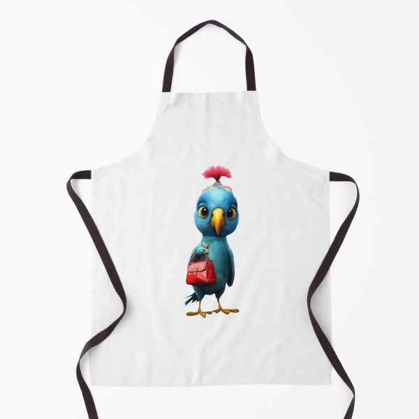 Item preview, Cartoon parrot with handbag and red hair designed and sold by Coolparrotgirl.