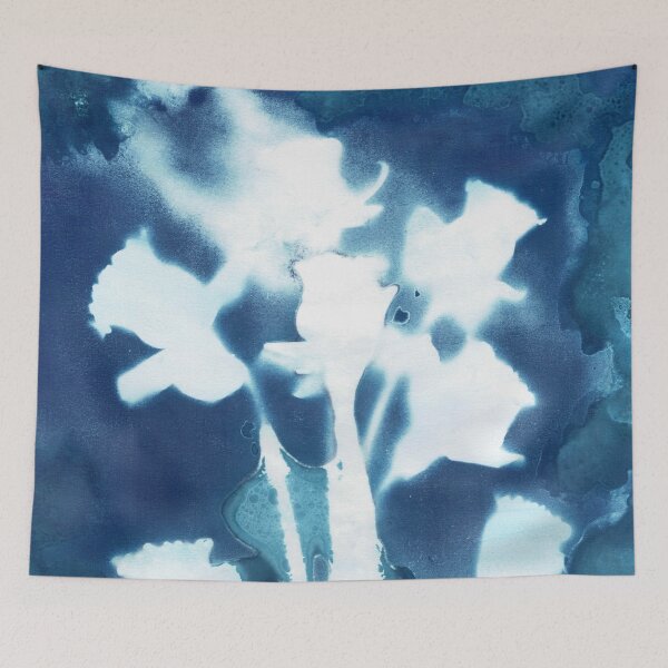 Item preview, Wet Cyanotype Daffodils designed and sold by LymphomaLass.