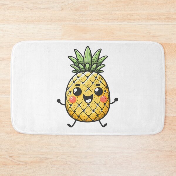 Item preview, Cute Anthropomorphic Pineapple designed and sold by Delamoon.