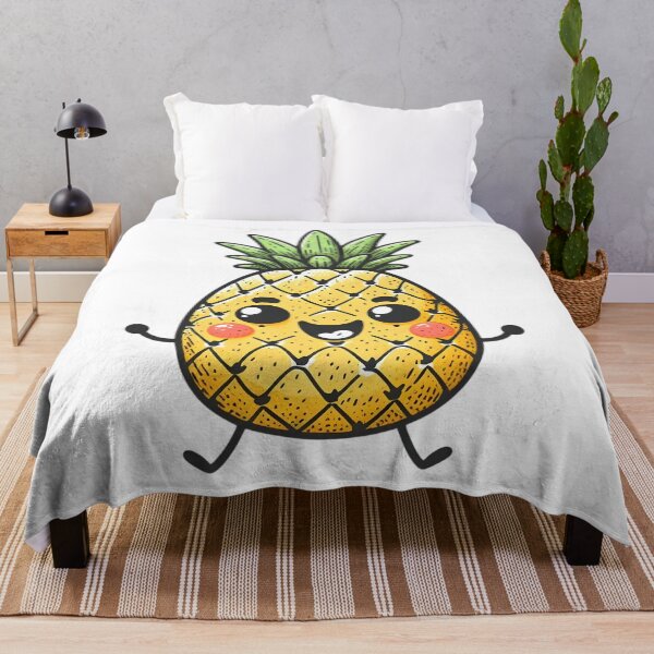 Item preview, Cute Anthropomorphic Pineapple designed and sold by Delamoon.