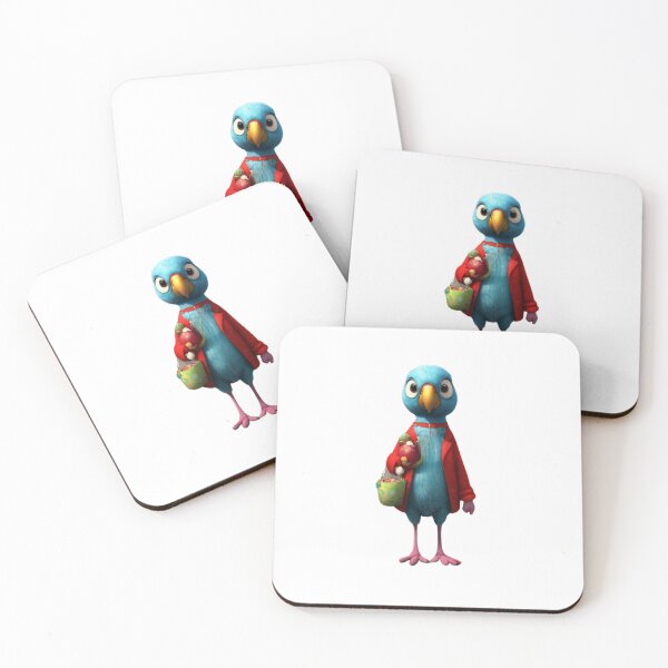 Item preview,  Cartoon parrot with handbag and red jumper designed and sold by Coolparrotgirl.
