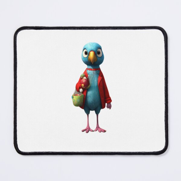Item preview, Cartoon parrot with handbag and red jumper designed and sold by Coolparrotgirl.