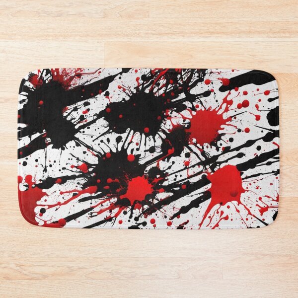Item preview, Abstract Black and Red Paint Splatter  designed and sold by calibrit.