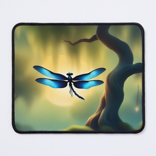 Item preview, Dragonfly in swamp at dusk designed and sold by seahorse crossing.