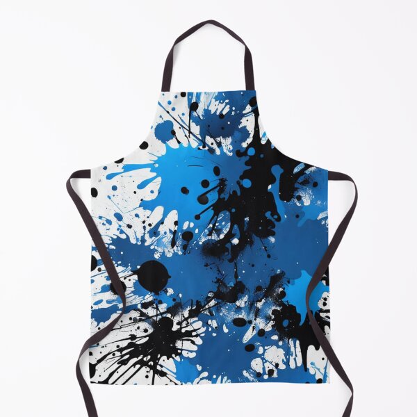 Item preview, Abstract Black and Blue Paint Splatter  designed and sold by calibrit.