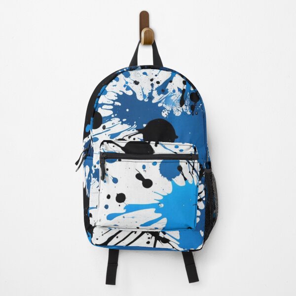 Item preview, Abstract Black and Blue Paint Splatter designed and sold by calibrit.