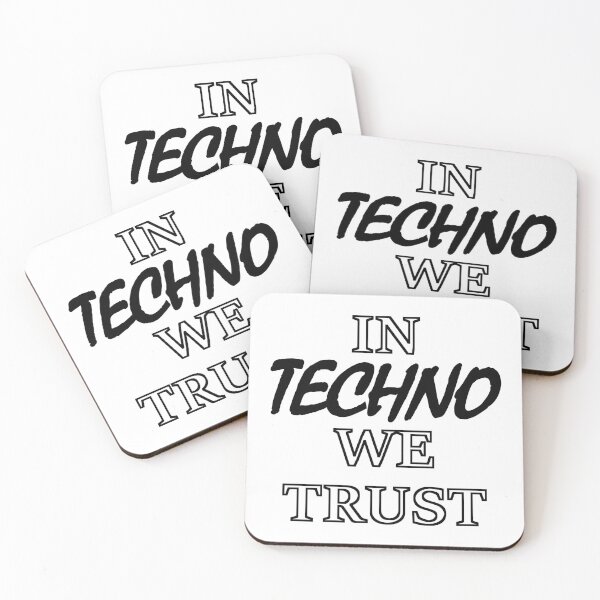 Item preview, In Techno We Trust designed and sold by SPAZE-Typo.