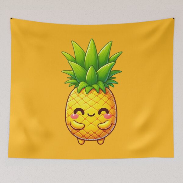 Item preview, Cute Anthropomorphic Pineapple designed and sold by Delamoon.