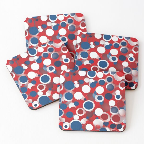 Item preview, Red White & Blue Circles on Circles designed and sold by ThePepper603.