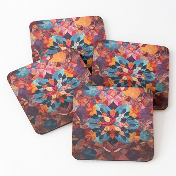 Item preview, Autumn Symphony: A Vivid Mosaic of Floral Quilt Patterns designed and sold by ArtComixHaven.