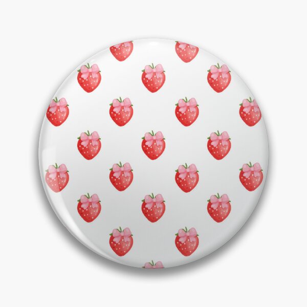 Item preview, Coquette Pink Bows and Strawberries designed and sold by darkskydelights.